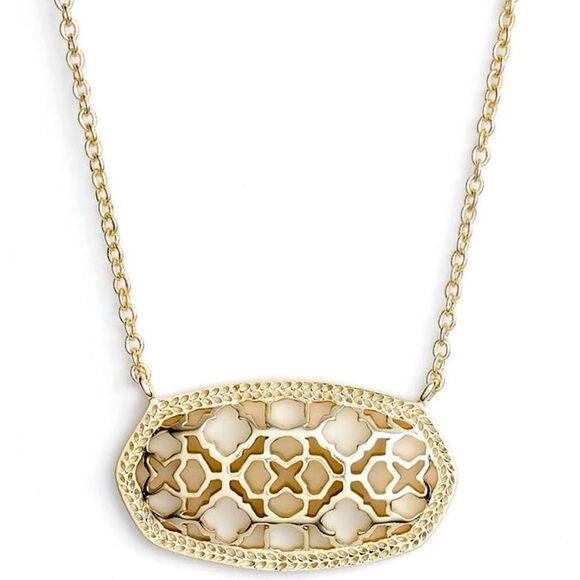 Kendra Scott Dollie Pendant Gold Necklace - Picture 1 of 7